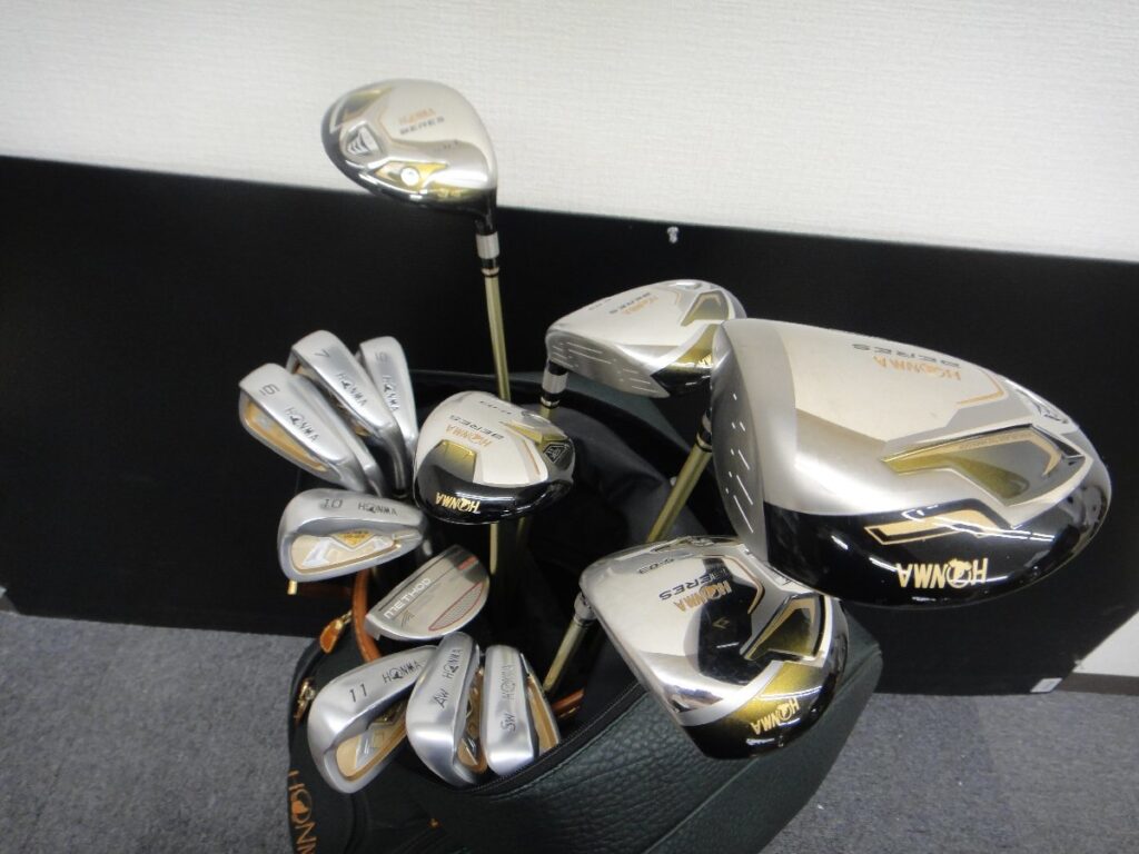 HONMA ホンマ BERES ベレス ARMRQ8 IS-03 アイアン 8本 ドライバー 5本 /ナイキ METHOD 005パター バッグ セット