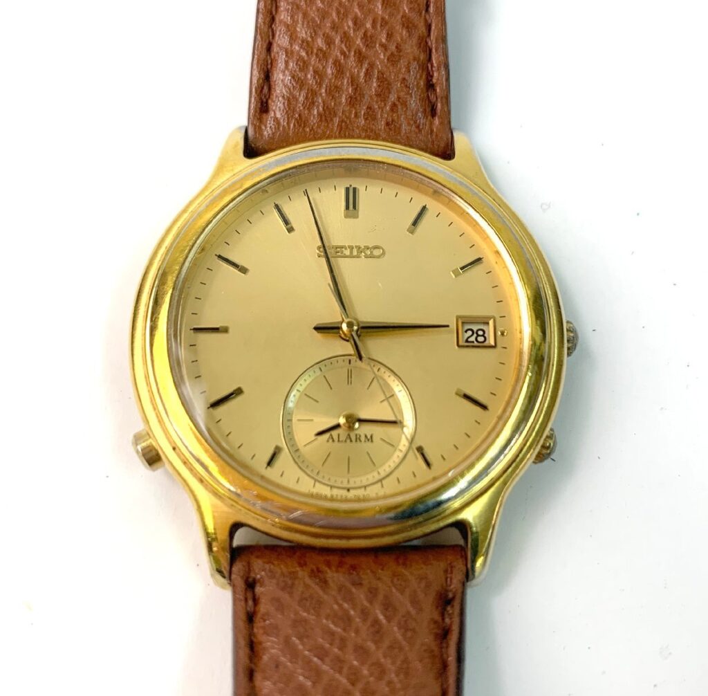 SEIKO セイコー 5T32-7A20 デイト ベルト社外 腕時計 電池切れ 動作未確認