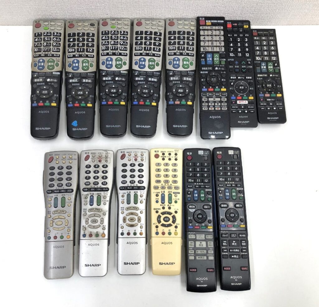 SHARP シャープ AQUOS リモコン まとめ 14点 テレビリモコン アクオス