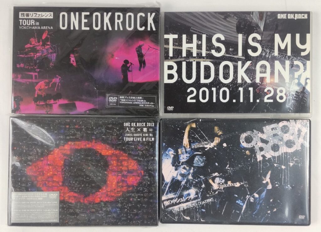 動作未確認 ONE OK ROCK DVD4点セット 人生×君＝/残響リファレンス/世の中シュレッダー/THIS IS MY BUDOKAN?! 2010.11.28