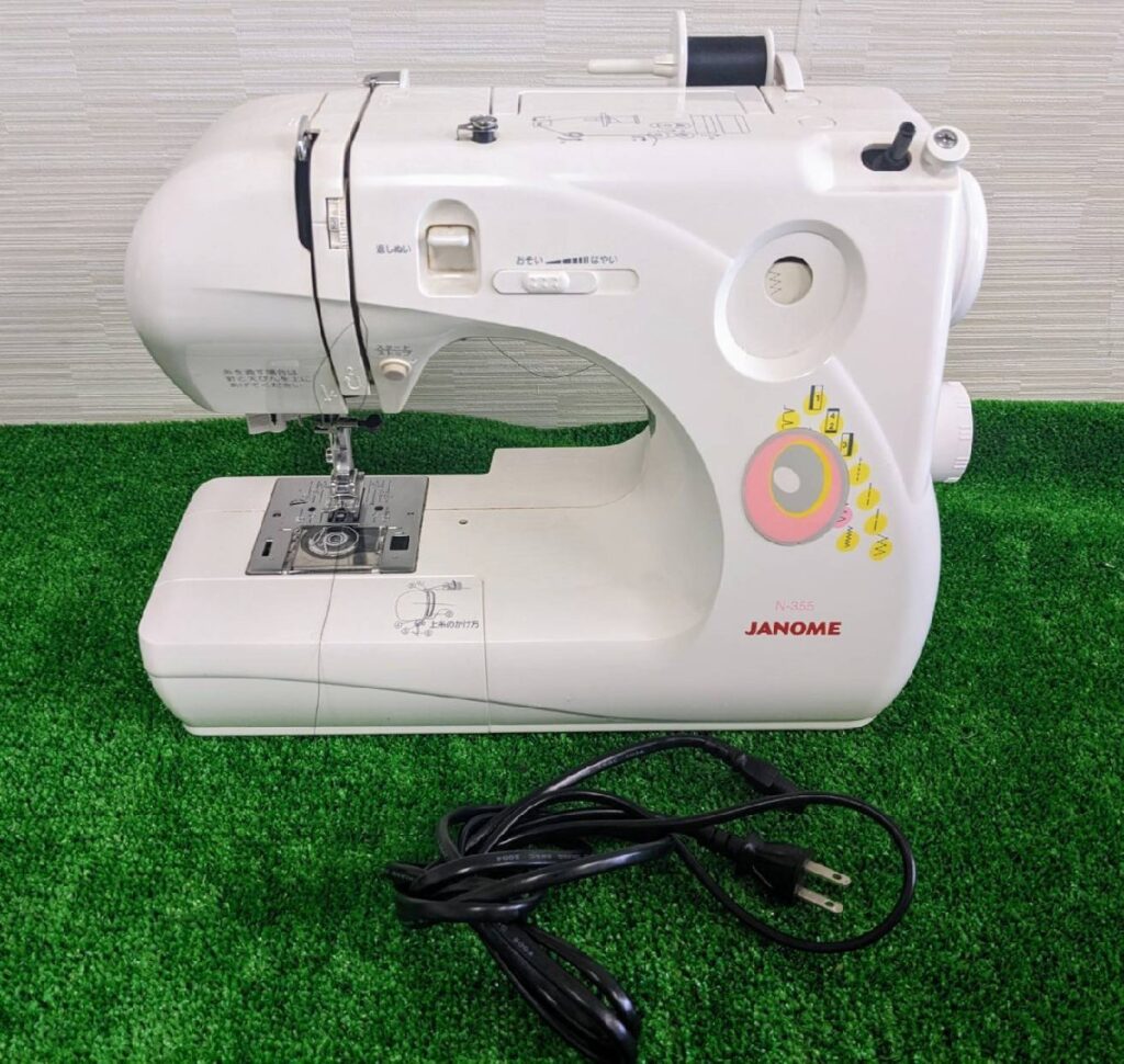 JANOME N-355 MODEL661型 ジャノメ裁縫 コンパクトミシン