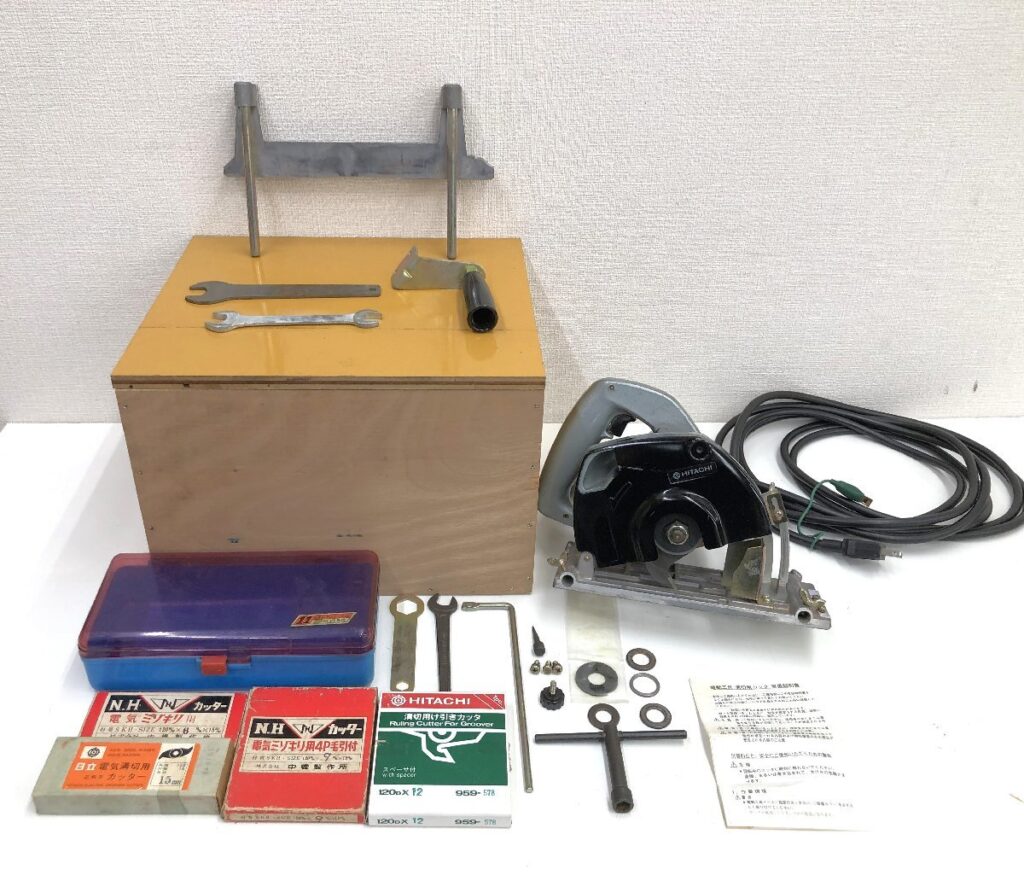 HITACHI 日立工機 小穴カッター G-15A 100V 50/60z 電動工具 溝切り ミゾキリ 通電確認済み