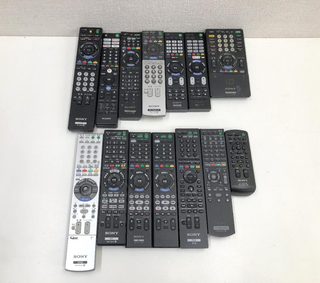 SONY ソニー リモコン まとめ 14点 テレビ/DVD/Blu-ray/PS3/オーディオ 等