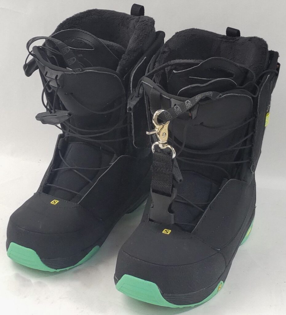SALOMON サロモン スノーボードブーツ 351515 23 24.0㎝ ブラック/ライトミント レディース 現状品