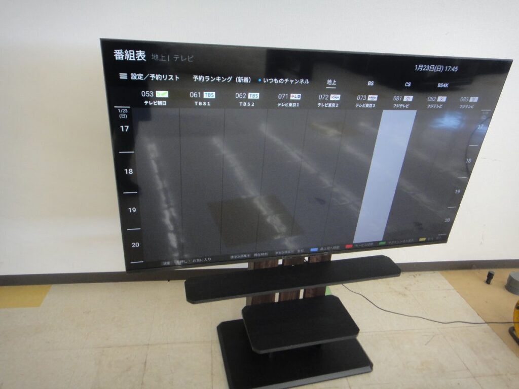SONY BRAVIA KJ-65X80K 65型 液晶テレビ 2022年製 朝日木材加工 テレビスタンド付き