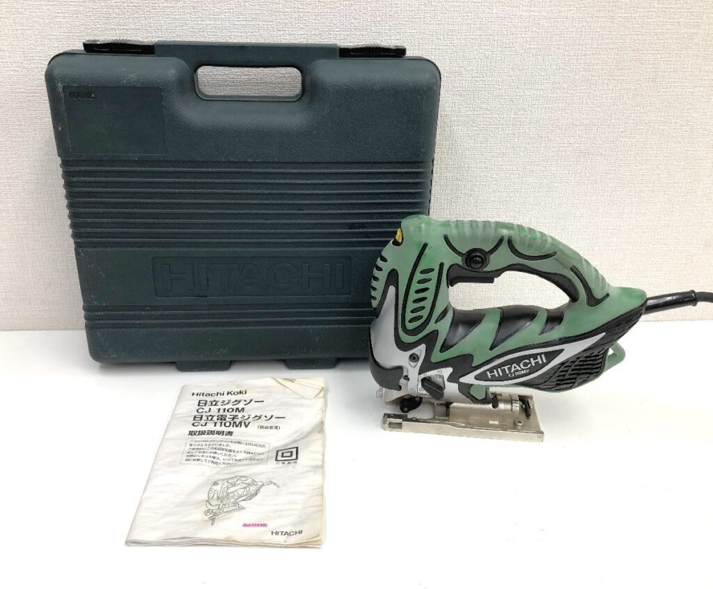 HITACHI 日立工機 110mm 電気ジグソー CJ 110MV 100V 50/60z ケース付き 電動工具 通電確認済み