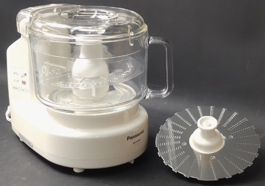 未使用 通電確認済み Panasonic パナソニック フードプロセッサー MK-K48P-W ホワイト 調理器具
