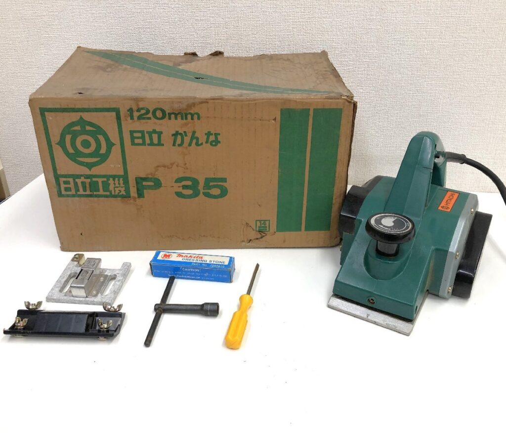 HITACHI 日立工機 120mm かんな P35 100V 50/60z 1994年製 電動工具 通電確認済み