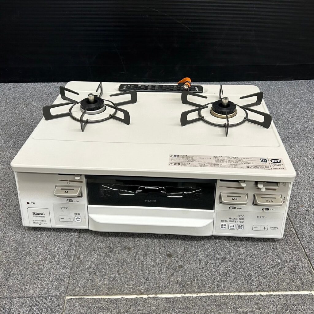 Rinnai リンナイ LAKUCIE fine ガスコンロ ガステーブル RT66WH7R-CWR LPガス用 2023年製