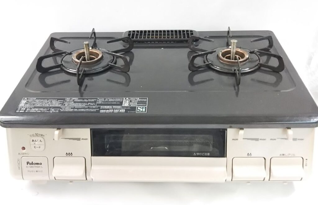 Paloma パロマ LPガス用ガスコンロ IC-S807KBX SIセンサー 2021年製 動作未確認 現状品