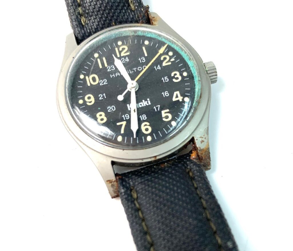 HAMILTON Khaki ハミルトン カーキ 9415A 電池切れ 動作未確認 リュウズ不動