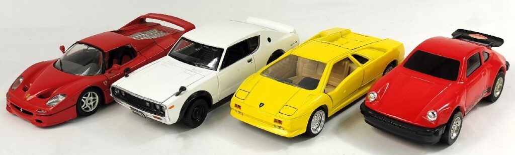 1/24 ミニカーいろいろまとめて 日産 2000GT-R/ランボルギーニ SS7702/フェラーリ F50 1995/Tonka 現状品
