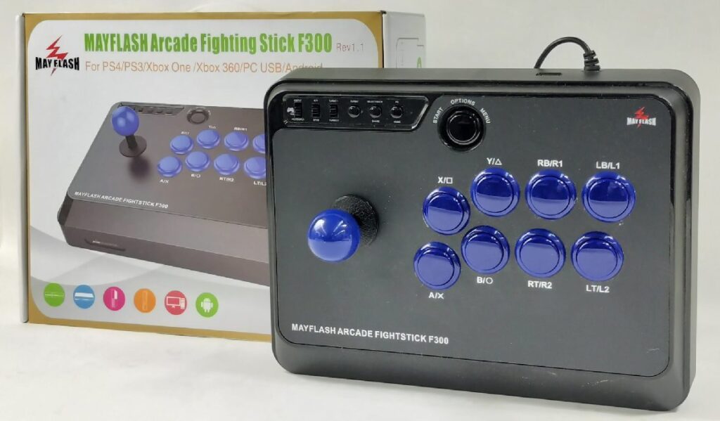 動作未確認 Mayflash アーケードコントローラー F300 ファイティングスティック PS4/PS3/XBOX 360/PCなど 現状品