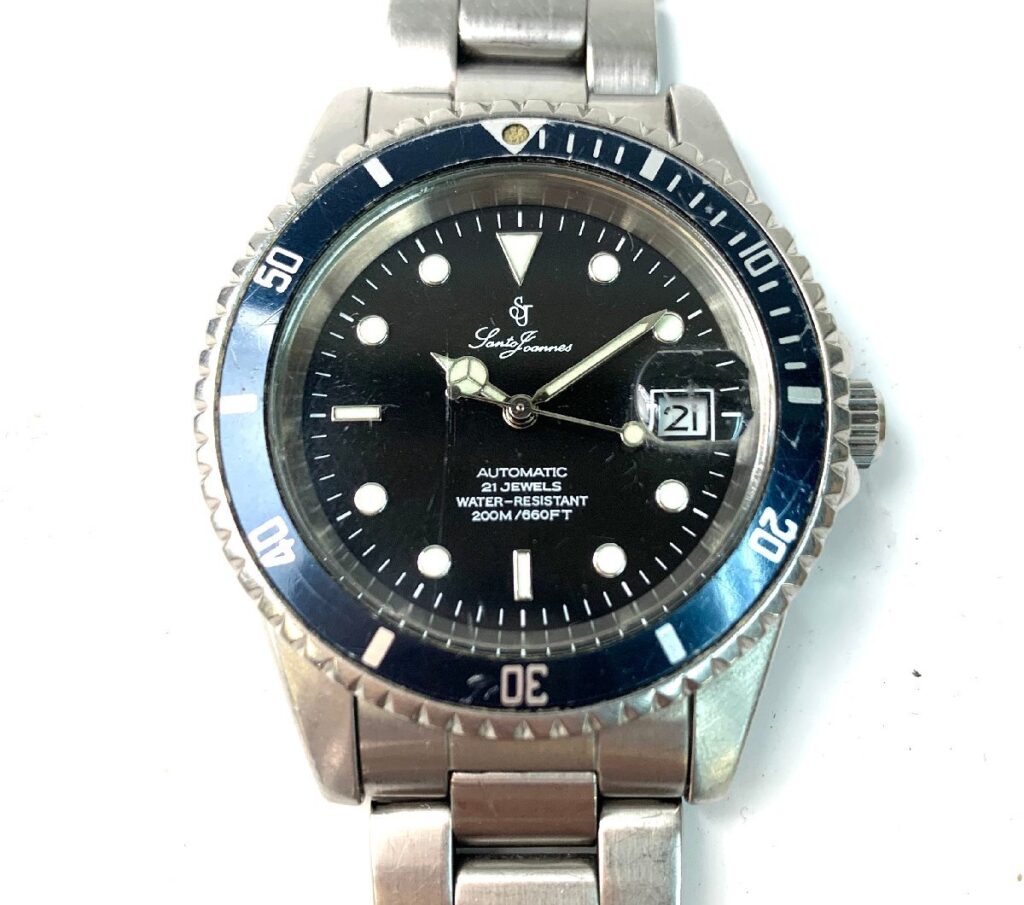 Santo Joannes セントジョイナス 自動巻 21石 jewels AUTOMATIC 3257-1 動作確認済み ベルト破損