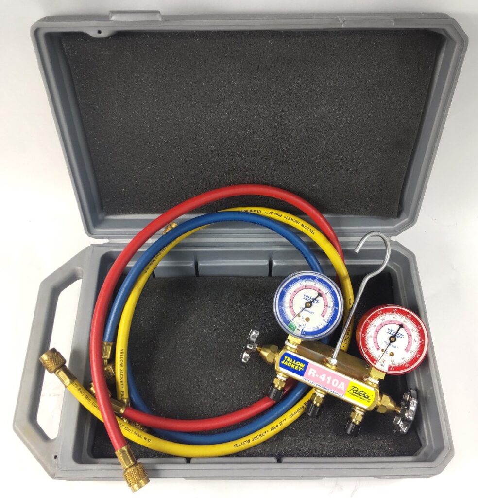 ジャンク YELLOW JACKET イエロージャケット 空調工具マニホールド R-410A 測定器 現状品