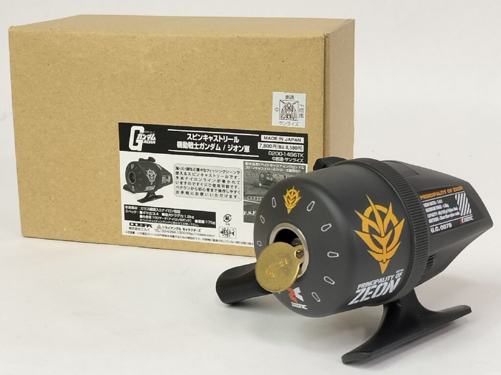 　未使用 機動戦士ガンダム/ジオン軍 スピンキャストリール 釣り道具 フィッシング 現状品