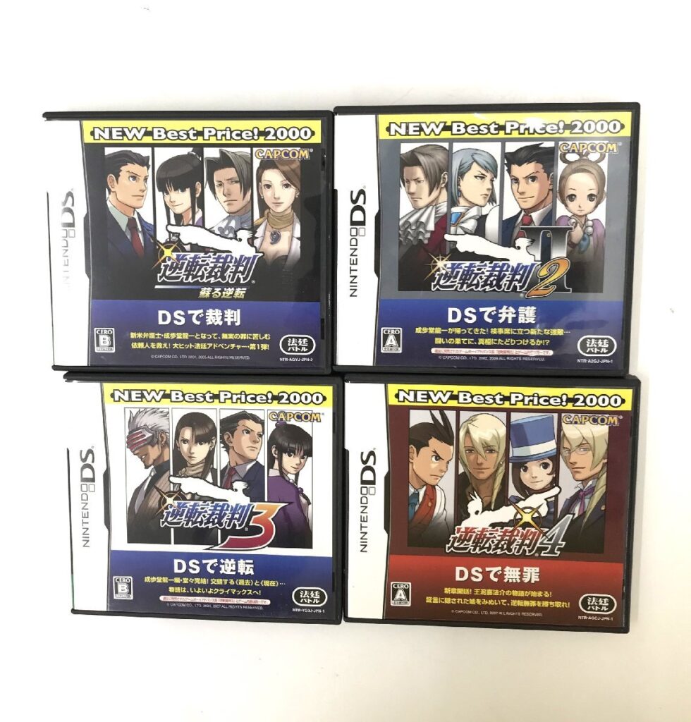 任天堂 NintendoDS ソフトまとめ売り 逆転裁判蘇る逆転/逆転裁判2・3・4