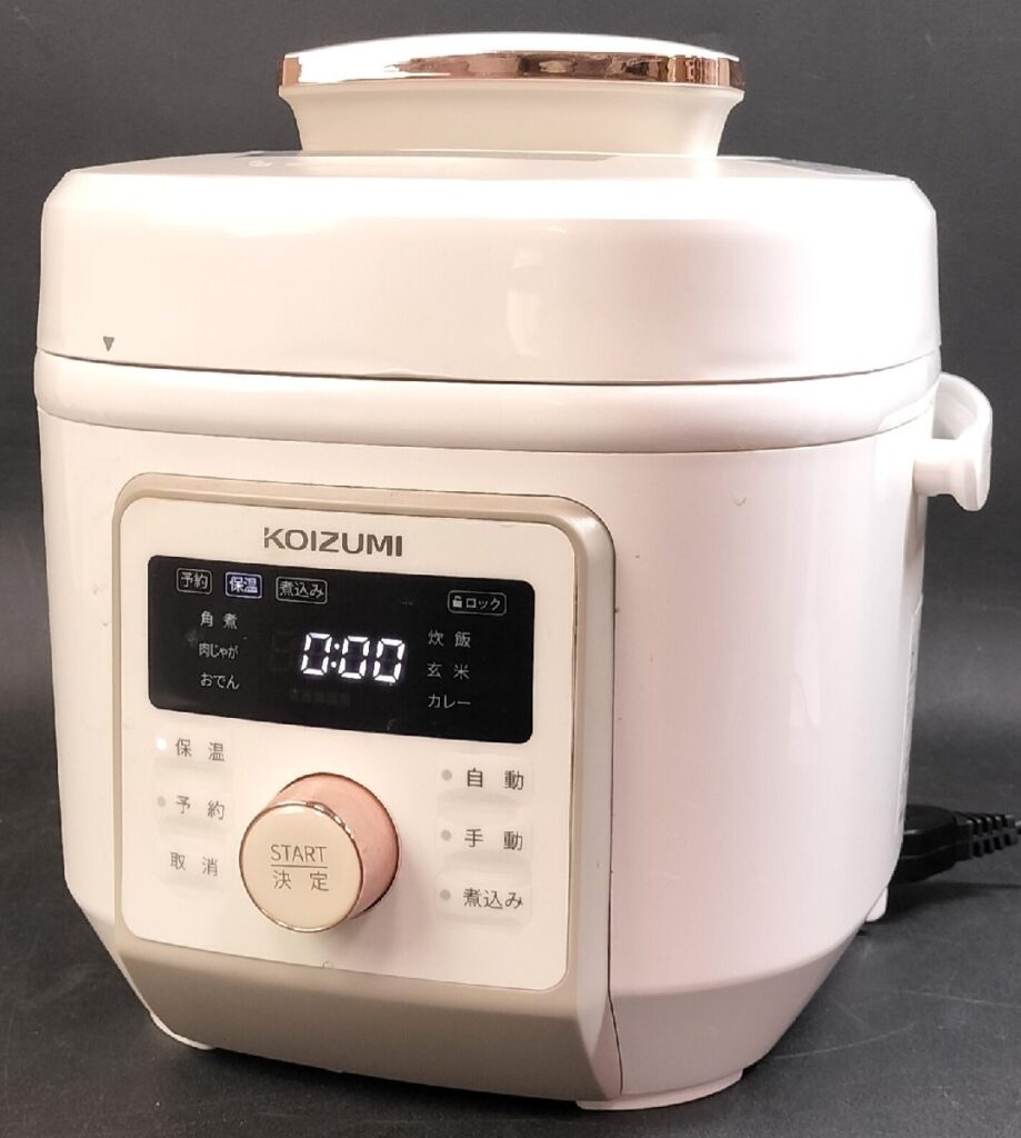 通電確認済み 小泉成器 コイズミ マイコン電気圧力鍋 KSC-4501/W 2020年製 調理器具