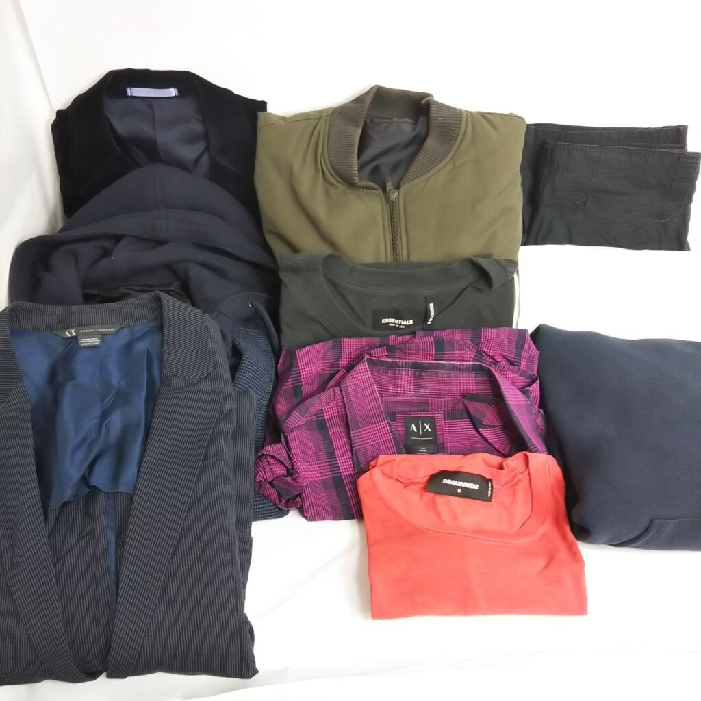 大量 各種メンズブランドアパレルいろいろまとめて CalvinKlein/PaulSmith/アルマーニエクスチェンジなど