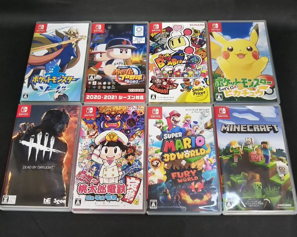 NINTENDO ニンテンドー Switch スイッチ ソフト ポケモン 桃鉄 パワプロ マイクラ マリオ DBD 他 動作未確認 現状品