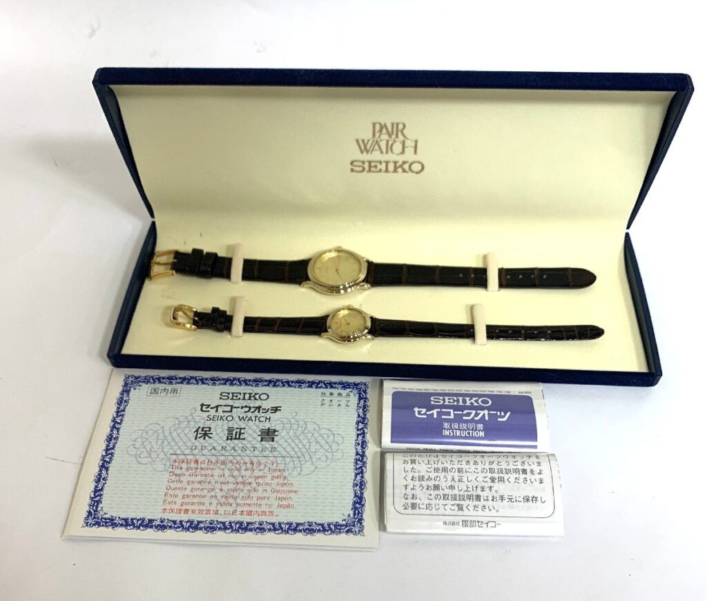 SEIKO セイコー 4N21-0511 7N01-6720 ペア 箱付き 電池切れ 動作未確認