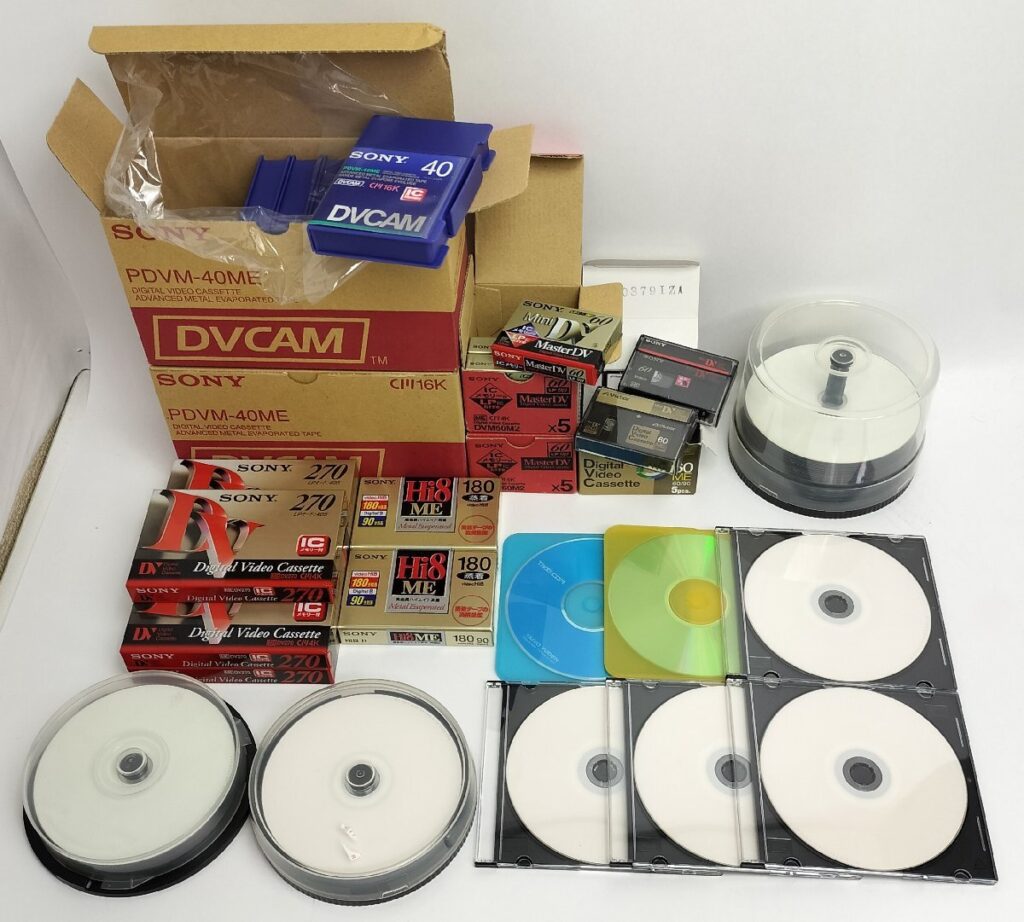 動作未確認 未開封品あり カセットテープ＆DVD-R 大量まとめ SONY/Victor他 DVCAM 現状品