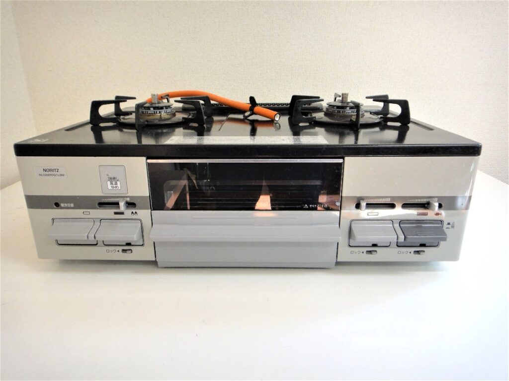 ガスコンロ NORITZ ノーリツ NLG2280Q1LGM 20年製 LPガス用 動作未確認