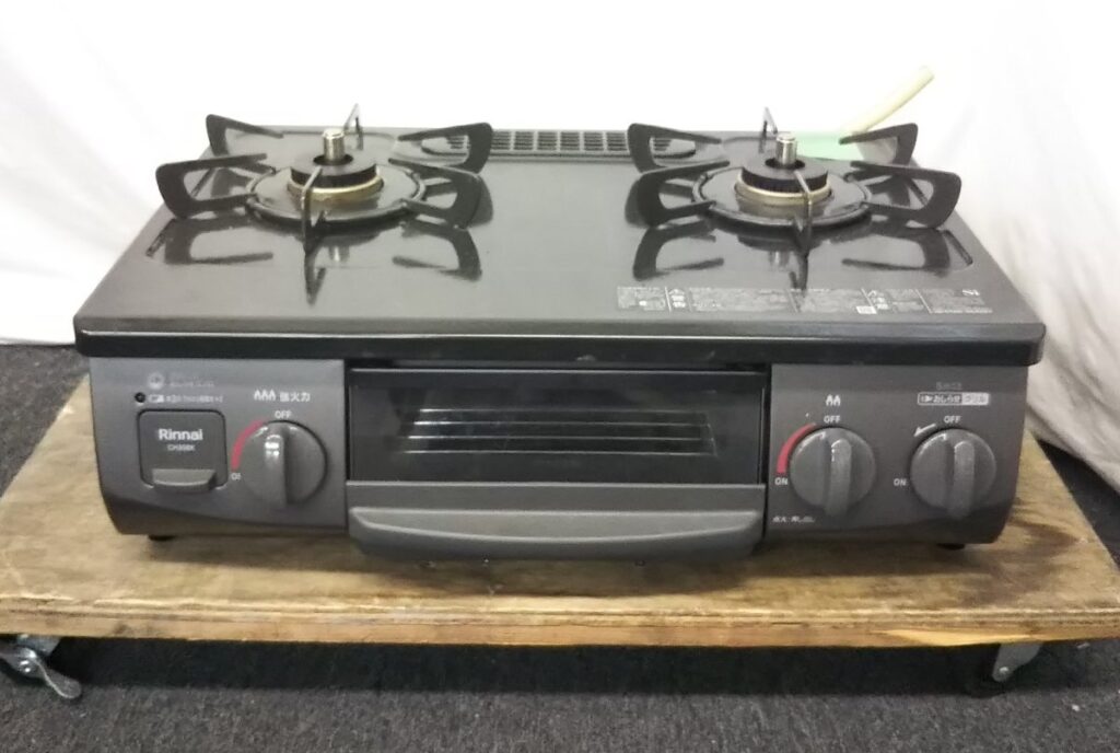 動作未確認 Rinnai リンナイ ガステーブル RT35NJH 都市ガス用 2021年製 ガスコンロ 現状品