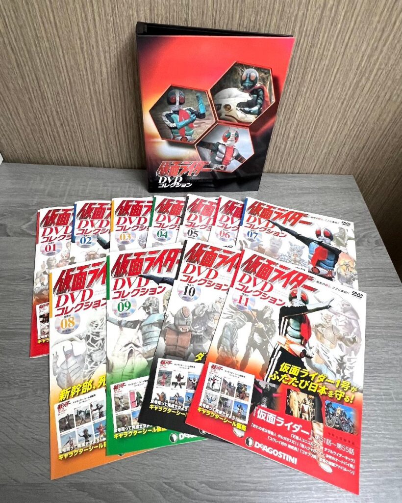 仮面ライダー DVD コレクション 隔週間1～11号（1,2のみDVD欠品）DeAGOSTINI バインダー付き
