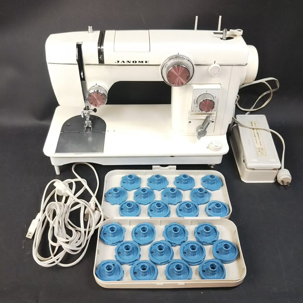ジャンク JANOME ジャノメ 802 ミシン フットペダル付き 動作未確認 現状品