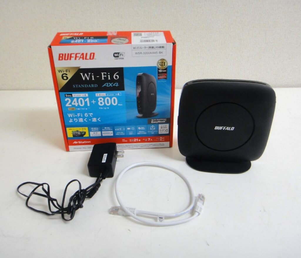 BUFFALO バッファロー WSR-3200AX4S-BK　Wi-Fiルーター 通電確認済み