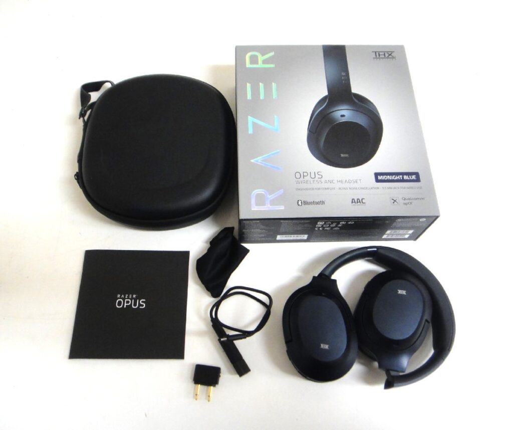 レーザー RAZER OPUS RZ04-024901 ヘッドホン 箱.付属品有 充電コード有 起動確認済み