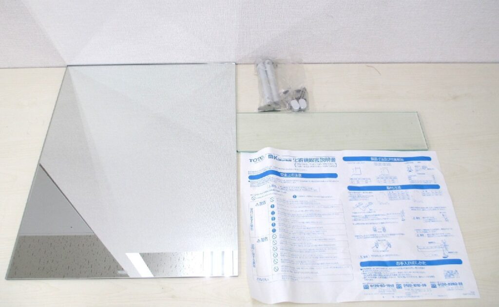TOTO 化粧鏡 YMK11KS2 壁掛け金具付き