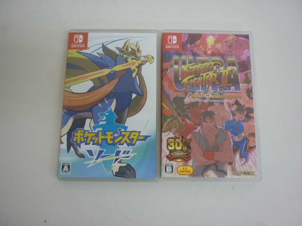 ニンテンドースイッチソフトポケットモンスターソード・STREET FIGHTER 2　２本セット