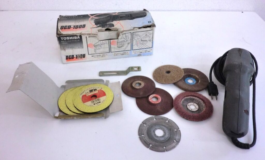 TOSHIBA 東芝 電気ディスクグラインダ DGD-100D 動作確認済み
