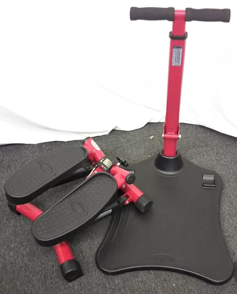 健康ステッパー NICE DAY ナイスデイ ND-1R/専用ハンドル NH-1R レッド