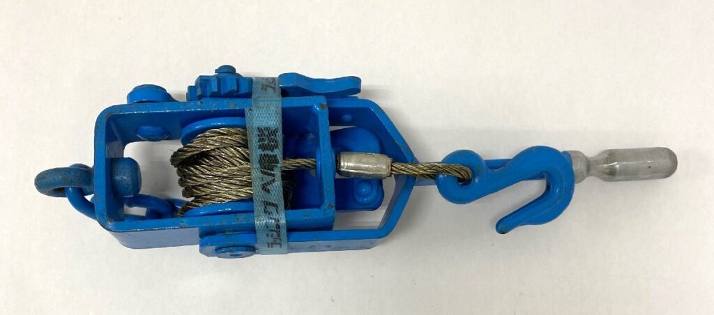 ヒロタの荷締機 安定荷重 600kg メーカー 株式会社 広田製作所 SD-100 型 詳細不明