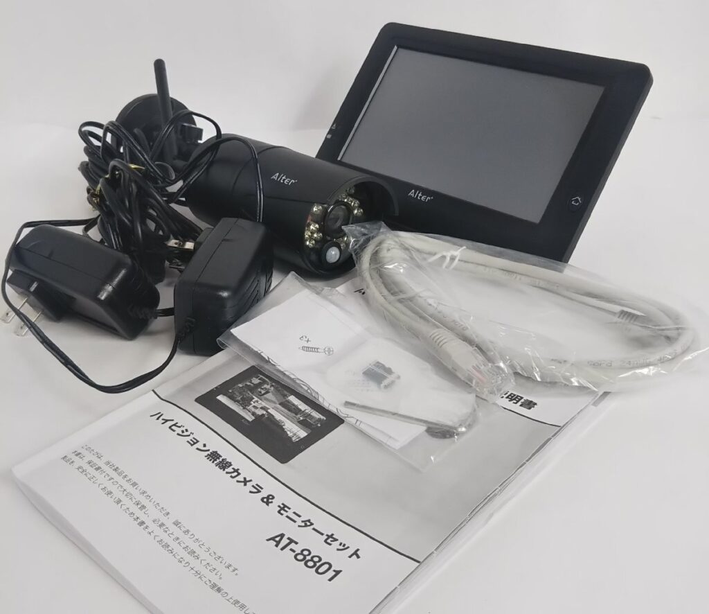 Alter＋ オルタプラス ハイビジョン無線カメラ&モニターセット AT-8801 防犯カメラ