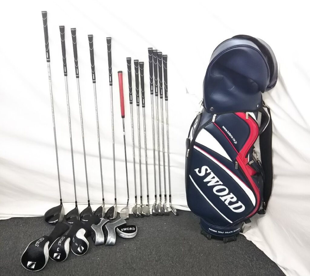 大量 SWORDなど ゴルフクラブ いろいろまとめて キャディバッグ