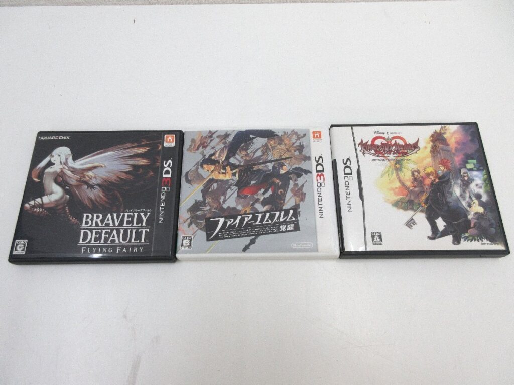 Nintendo 3DS ソフト まとめ 3枚セット キングダムハーツ ファイアーエムブレム ブレイブリーデフォルト