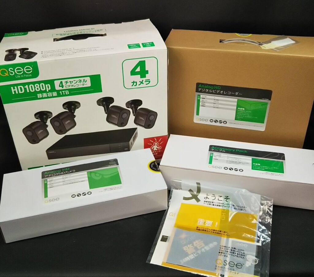 未使用 Q see 防犯カメラ QTH94-4GD-1 4カメラ HD1018p