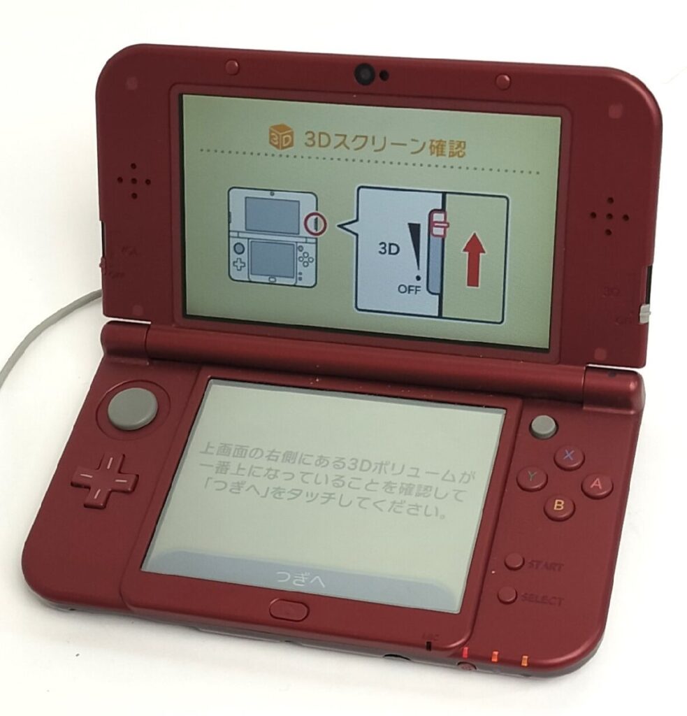 動作品 初期化済み NINTENDO 3DSLL RED-001 本体/充電器 ニンテンドー 任天堂 ゲーム