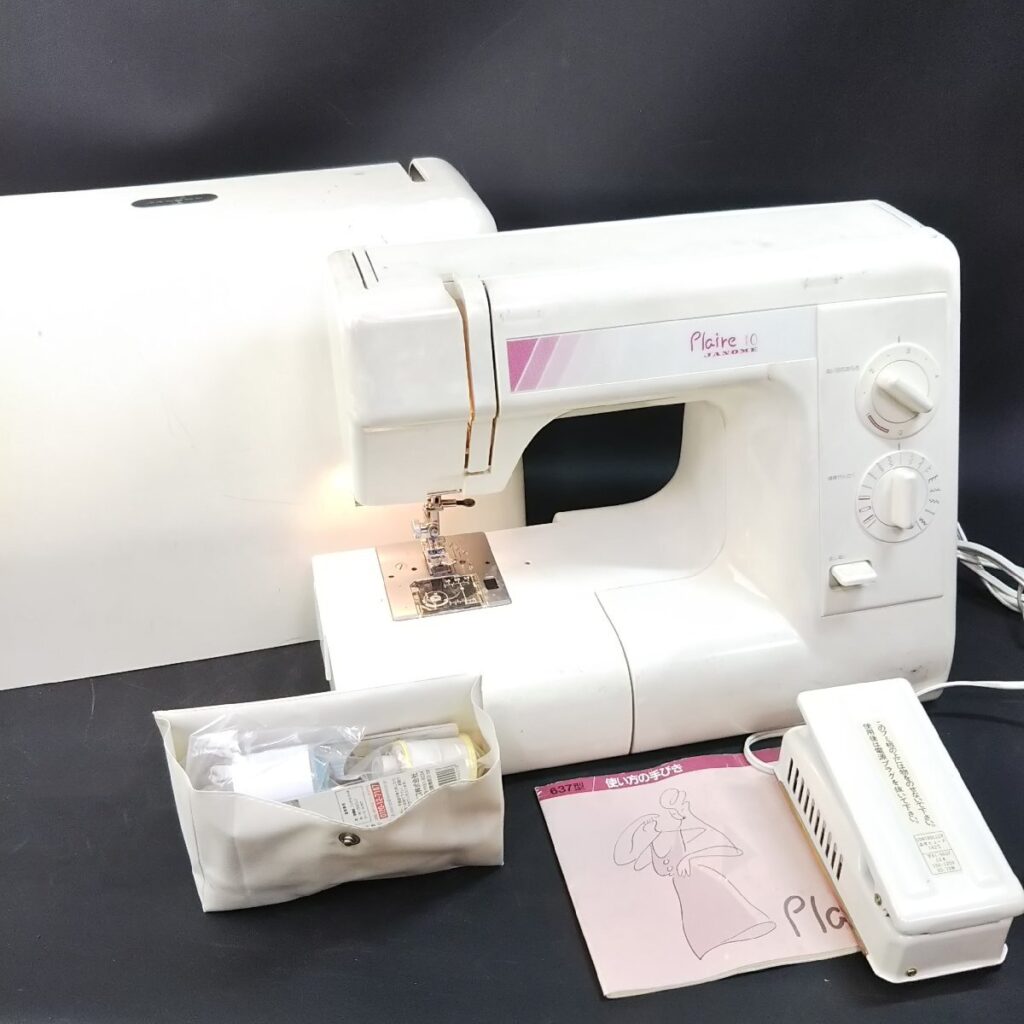 JANOME ジャノメ 637 ミシン フットペダル付き 現状品