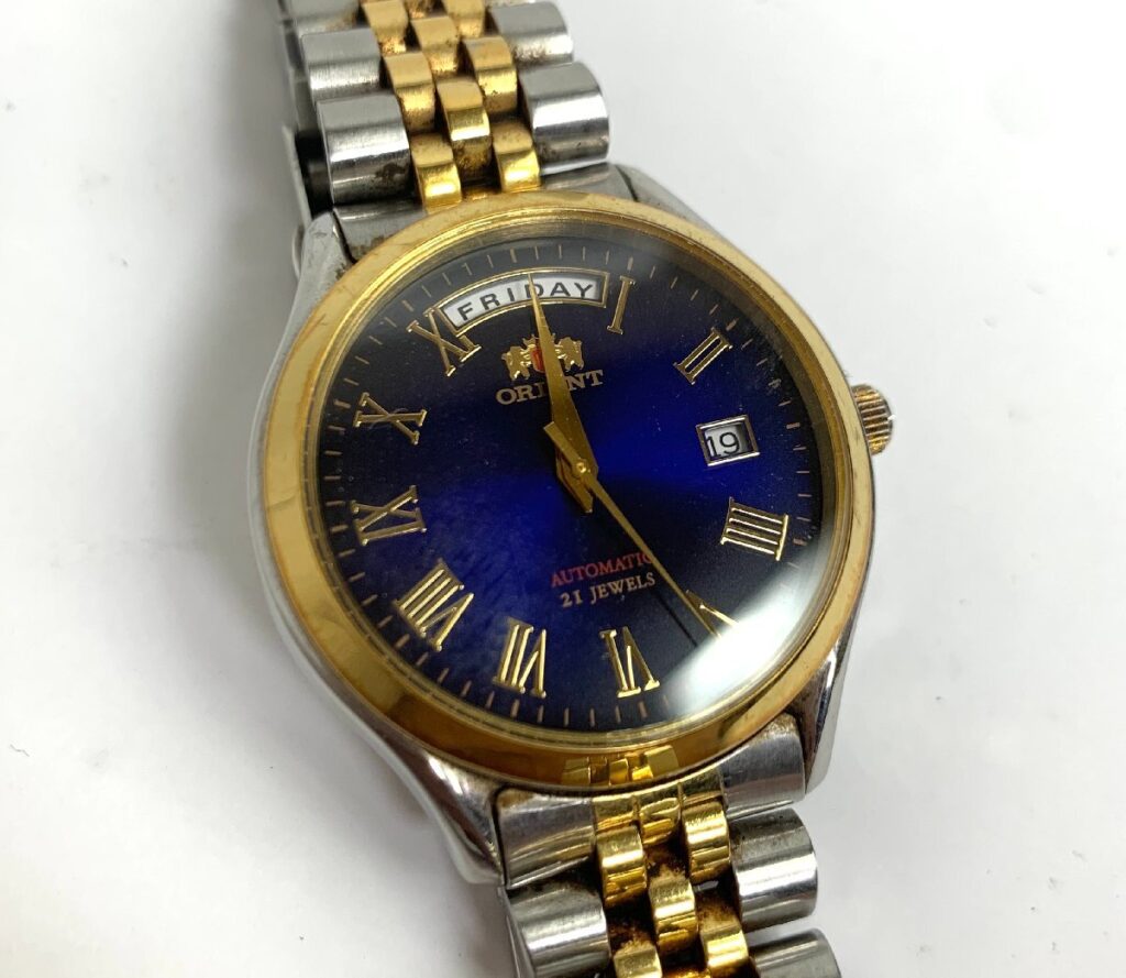 Orient オリエント EV0H-A00 自動巻 AT 裏スケ デイデイト 21 石 jewels 動作確認済み