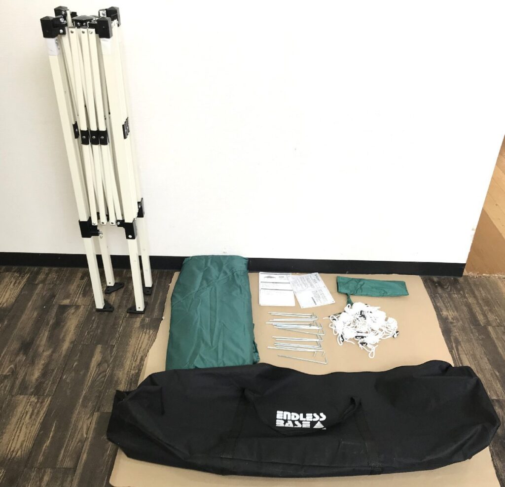 ENDLESS BASE エンドレスベース タープテント 2ｍ×2ｍ キャンプ用品 アウトドア