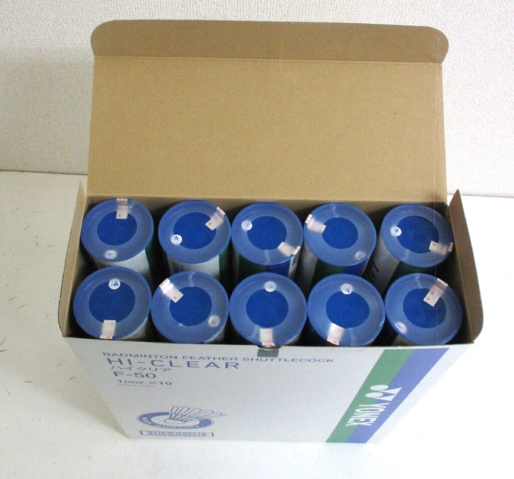 ヨネックス YONEX シャトル F-50 HI-CLEAR ハイクリア 1箱 10本 外箱開封済み 中身未開封