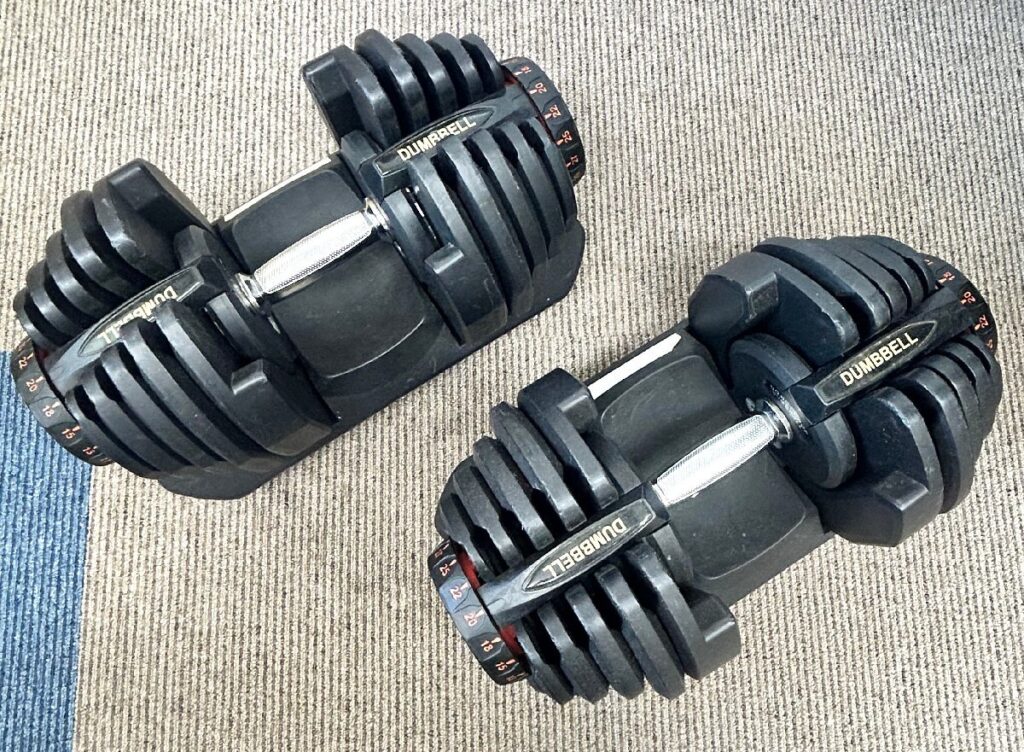 DUMBBELL ダンベル 可変式 アジャスタブルダンベル ペア 1つの重さ40.2kg