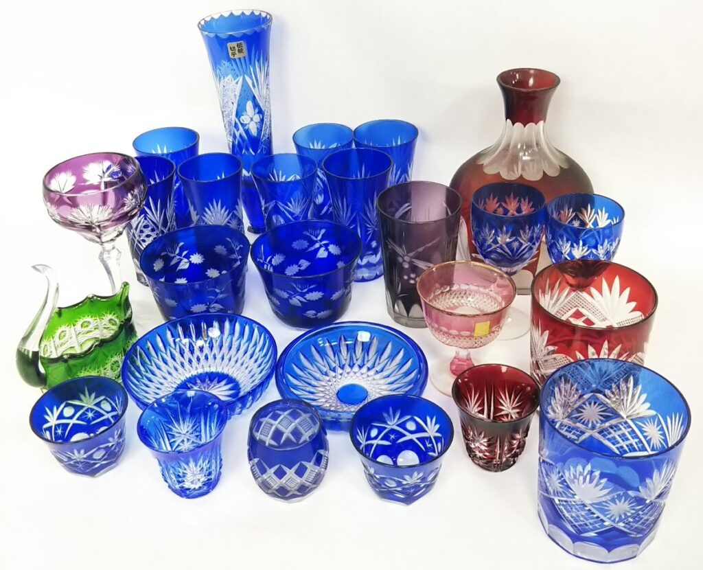 大量 未使用含む 切子 和食器 食器いろいろまとめて タンブラー/グラス/おちょこ など