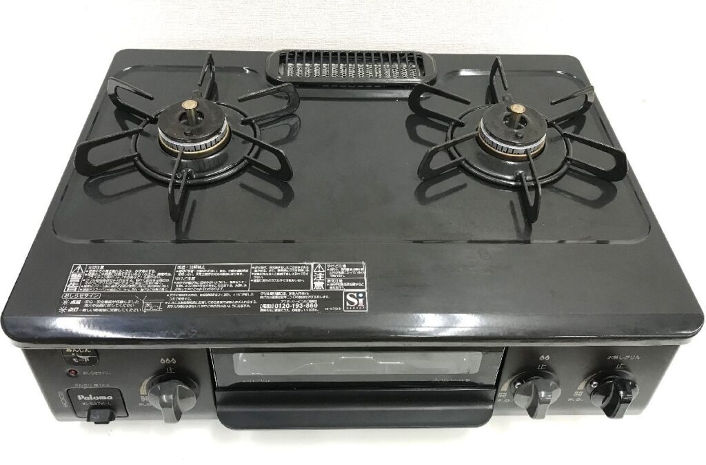 Paloma パロマ IC-S37K-2L LPガス用 ガスコンロ ブラック 調理器具 通電確認済み