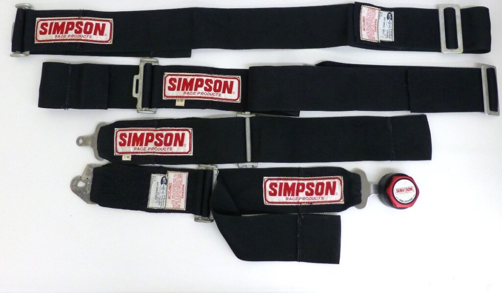 SIMPSON シンプソン 4点式 シートベルト ブラック